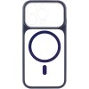 Чохол TPU+PC GETMAN Moon Clear with MagSafe для Apple iPhone 13 Pro (6.1") Blue