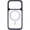 Чохол TPU+PC GETMAN Moon Clear with MagSafe для Apple iPhone 13 Pro (6.1") Blue