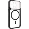 Чохол TPU+PC GETMAN Moon Clear with MagSafe для Apple iPhone 14 Pro Max (6.7") Black