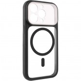 Чохол TPU+PC GETMAN Moon Clear with MagSafe для Apple iPhone 14 Pro Max (6.7") Black