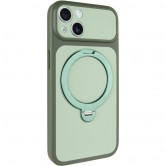 Чехол для iPhone 13 Ummi Full Camera with MagSafe HQ Ring, Зеленый / Green