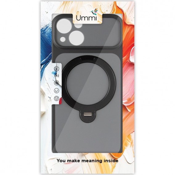 Чохол Ummi Full Camera with MagSafe HQ Ring для Apple iPhone 13 (6.1") Black