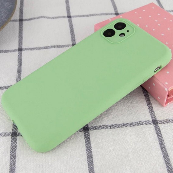 Чохол Silk Full Camera Protective (AA) NO LOGO для Apple iPhone 12 (6.1") М'ятний / Mint Чохол Silk Full Camera Protective (AA) NO LOGO для Apple iPhone 12 (6.1") М'ятний / Mint