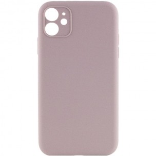 Чохол Silk Full Camera Protective (AA) NO LOGO для Apple iPhone 12 (6.1") Сірий / Lavender
