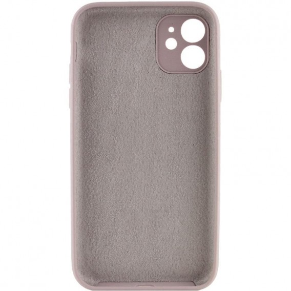 Чохол Silk Full Camera Protective (AA) NO LOGO для Apple iPhone 12 (6.1") Сірий / Lavender Чохол Silk Full Camera Protective (AA) NO LOGO для Apple iPhone 12 (6.1") Сірий / Lavender