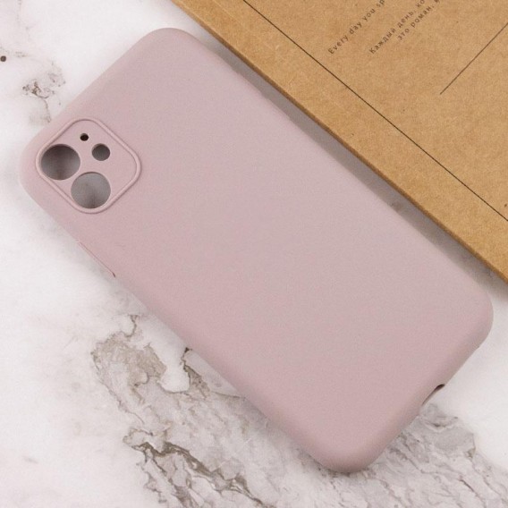 Чохол Silk Full Camera Protective (AA) NO LOGO для Apple iPhone 12 (6.1") Сірий / Lavender Чохол Silk Full Camera Protective (AA) NO LOGO для Apple iPhone 12 (6.1") Сірий / Lavender