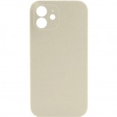 Чехол Silk Full Camera Protective (AA) NO LOGO для Apple iPhone 12 (6.1") Бежевый / Antique White