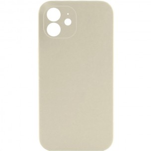Чохол Silk Full Camera Protective (AA) NO LOGO для Apple iPhone 12 (6.1") Бежевий / Antique White