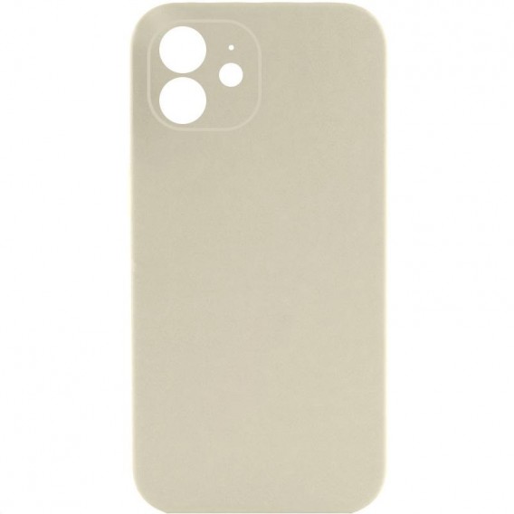 Чехол Silk Full Camera Protective (AA) NO LOGO для Apple iPhone 12 (6.1") Бежевый / Antique White