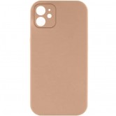 Чехол Silk Full Camera Protective (AA) NO LOGO для Apple iPhone 12 (6.1") Бежевый / Desert Gold