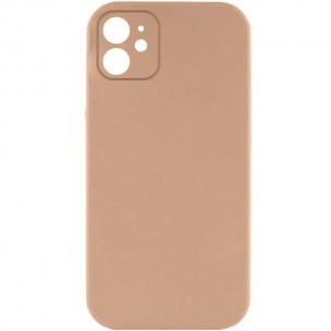 Чехол Silk Full Camera Protective (AA) NO LOGO для Apple iPhone 12 (6.1") Бежевый / Desert Gold