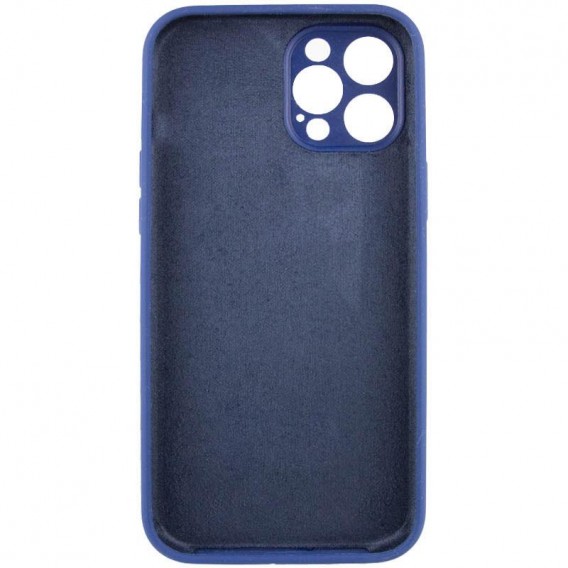 Чохол Silk Full Camera Protective (AA) NO LOGO для Apple iPhone 12 Pro Max (6.7") Синій / Deep navy