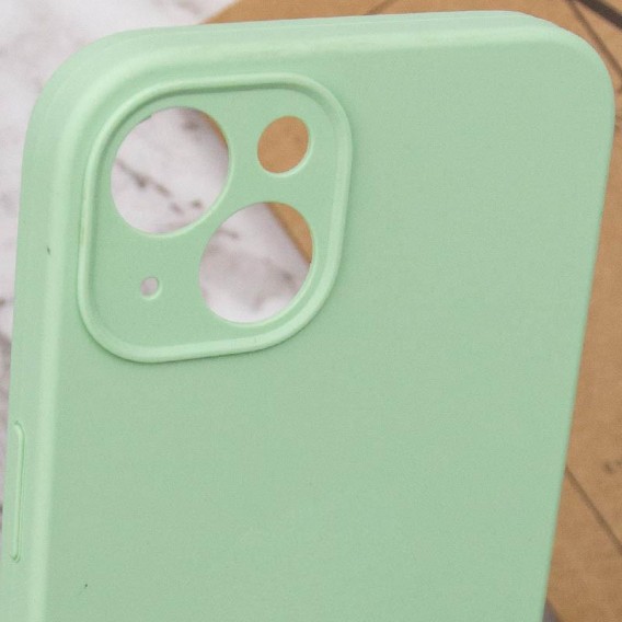 Чохол Silk Full Camera Protective (AA) NO LOGO для Apple iPhone 13 (6.1") Зелений / Pistachio Чохол Silk Full Camera Protective (AA) NO LOGO для Apple iPhone 13 (6.1") Зелений / Pistachio