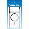 Чохол TPU+PC GETMAN Moon Clear with MagSafe для Apple iPhone 11 (6.1") Black