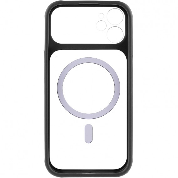 Чохол TPU+PC GETMAN Moon Clear with MagSafe для Apple iPhone 11 (6.1") Black Чохол TPU+PC GETMAN Moon Clear with MagSafe для Apple iPhone 11 (6.1") Black
