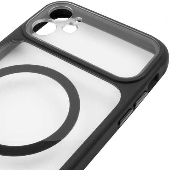 Чохол TPU+PC GETMAN Moon Clear with MagSafe для Apple iPhone 11 (6.1") Black Чохол TPU+PC GETMAN Moon Clear with MagSafe для Apple iPhone 11 (6.1") Black