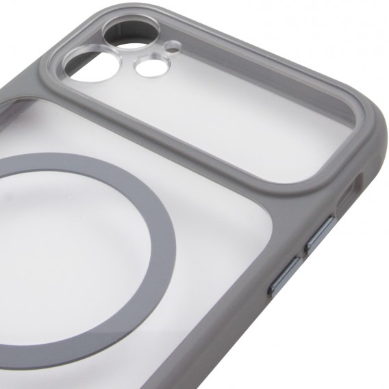 Чохол TPU+PC GETMAN Moon Clear with MagSafe для Apple iPhone 11 (6.1") Grey Чохол TPU+PC GETMAN Moon Clear with MagSafe для Apple iPhone 11 (6.1") Grey