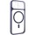 Чохол TPU+PC GETMAN Moon Clear with MagSafe для Apple iPhone 14 (6.1") Blue