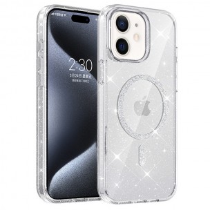 Чехол TPU Eclipse Sparkle Magnetic Fit для Apple iPhone 11 (6.1") Clear