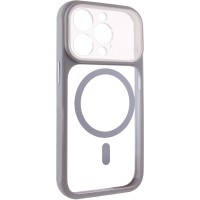 Чохол TPU+PC GETMAN Moon Clear with MagSafe для Apple iPhone 13 Pro Max (6.7") Grey Чохол TPU+PC GETMAN Moon Clear with MagSafe для Apple iPhone 13 Pro Max (6.7") Grey