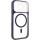 Чохол TPU+PC GETMAN Moon Clear with MagSafe для Apple iPhone 13 Pro Max (6.7") Blue