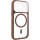 Чохол TPU+PC GETMAN Moon Clear with MagSafe для Apple iPhone 13 Pro Max (6.7") Brown