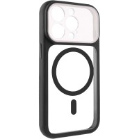 Чохол TPU+PC GETMAN Moon Clear with MagSafe для Apple iPhone 13 Pro Max (6.7") Black