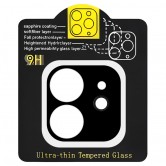 Захисне скло на камеру Full Block (тех.пак) для Apple iPhone 11 (6.1") Чорний