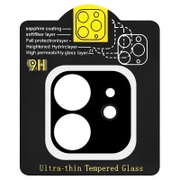 Захисне скло на камеру Full Block (тех.пак) для Apple iPhone 11 (6.1") Чорний Захисне скло на камеру Full Block (тех.пак) для Apple iPhone 11 (6.1") Чорний