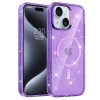 Чехол TPU Eclipse Sparkle Magnetic Fit для Apple iPhone 14 / 13 (6.1") Purple