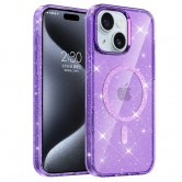 Чохол TPU Eclipse Sparkle Magnetic Fit для Apple iPhone 14 / 13 (6.1") Purple
