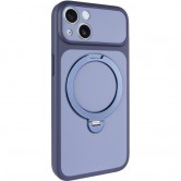 Чохол для iPhone 14 Ummi Full Camera with MagSafe HQ Ring, Темно-синій / Navy Blue