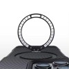 TPU+PC чохол Metal Buttons with MagSafe Carbon Ring для Apple iPhone 14 Pro Max (6.7") Чорний