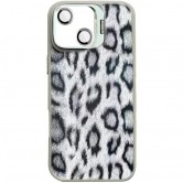 Чохол TPU+PC Wild Leopard with Magnetic Fit and Lens для Apple iPhone 13 / 14 (6.1") Grey