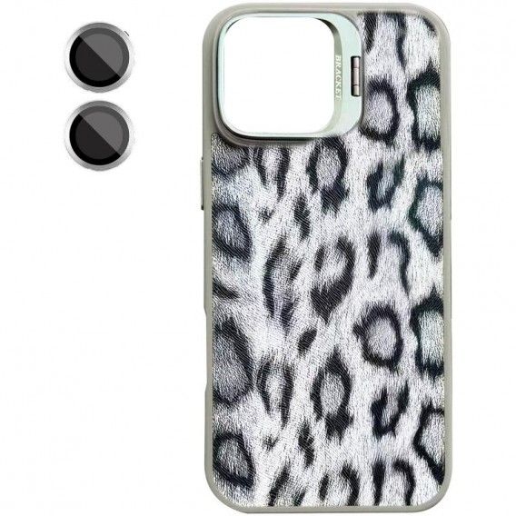 Чохол TPU+PC Wild Leopard with Magnetic Fit and Lens для Apple iPhone 13 / 14 (6.1") Grey Чохол TPU+PC Wild Leopard with Magnetic Fit and Lens для Apple iPhone 13 / 14 (6.1") Grey
