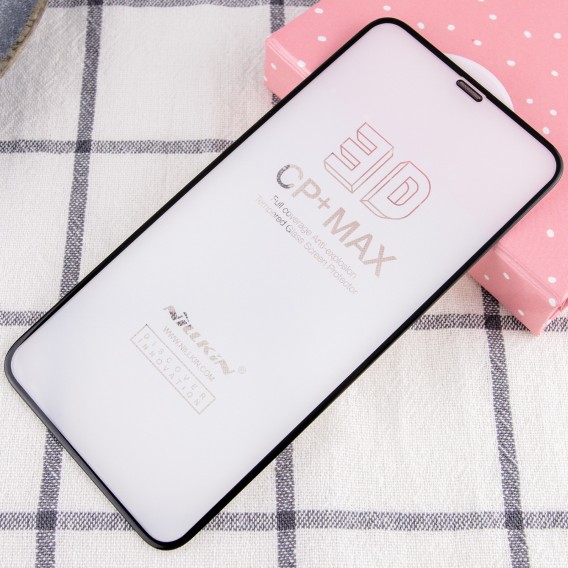 Захисне скло Nillkin (CP+ max 3D) (full glue) для Apple iPhone 11 Pro (5.8") / X (5.8")/XS (5.8") Чорний