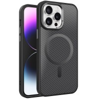 Чохол TPU+PC Carbon Mirage with MagSafe для Apple iPhone 14 Pro (6.1") Black