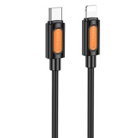Дата кабель Borofone BX114 Structure Type-C to Lightning 27W (1m) Black Дата кабель Borofone BX114 Structure Type-C to Lightning 27W (1m) Black
