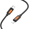Дата кабель Borofone BX114 Structure Type-C to Lightning 27W (1m) Black