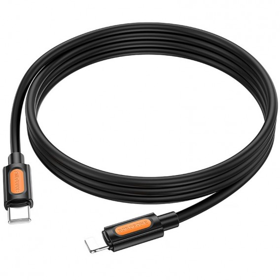 Дата кабель Borofone BX114 Structure Type-C to Lightning 27W (1m) Black Дата кабель Borofone BX114 Structure Type-C to Lightning 27W (1m) Black