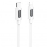 Дата кабель Borofone BX114 Structure Type-C to Lightning 27W (1m) White Дата кабель Borofone BX114 Structure Type-C to Lightning 27W (1m) White