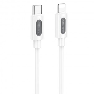 Дата кабель Borofone BX114 Structure Type-C to Lightning 27W (1m) White Дата кабель Borofone BX114 Structure Type-C to Lightning 27W (1m) White