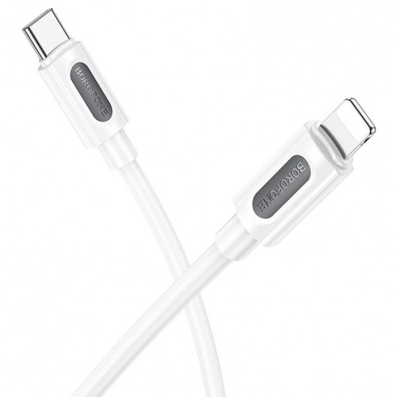 Дата кабель Borofone BX114 Structure Type-C to Lightning 27W (1m) White Дата кабель Borofone BX114 Structure Type-C to Lightning 27W (1m) White