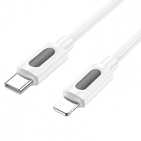 Дата кабель Borofone BX114 Structure Type-C to Lightning 27W (1m) White Дата кабель Borofone BX114 Structure Type-C to Lightning 27W (1m) White