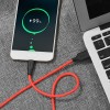 Дата кабель Hoco X21 Silicone Type-C Cable (1m) Чорний / Червоний
