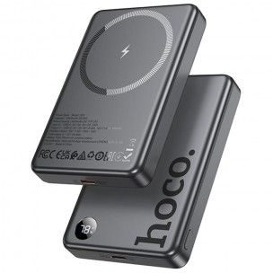 Портативное ЗУ Power Bank Hoco Q34 Clever PD20W с БЗУ 10000 mAh Metal gray