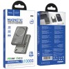 Портативний ЗП Power Bank Hoco Q34 Clever PD20W з БЗП 10000 mAh Metal gray