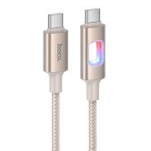 Дата кабель Hoco U144 New Type-C to Type-C 60W (1.2m) Gold Дата кабель Hoco U144 New Type-C to Type-C 60W (1.2m) Gold