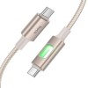 Дата кабель Hoco U144 New Type-C to Type-C 60W (1.2m) Gold