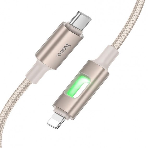 Дата кабель Hoco U144 New Type-C to Lightning 27W (1.2m) Gold Дата кабель Hoco U144 New Type-C to Lightning 27W (1.2m) Gold